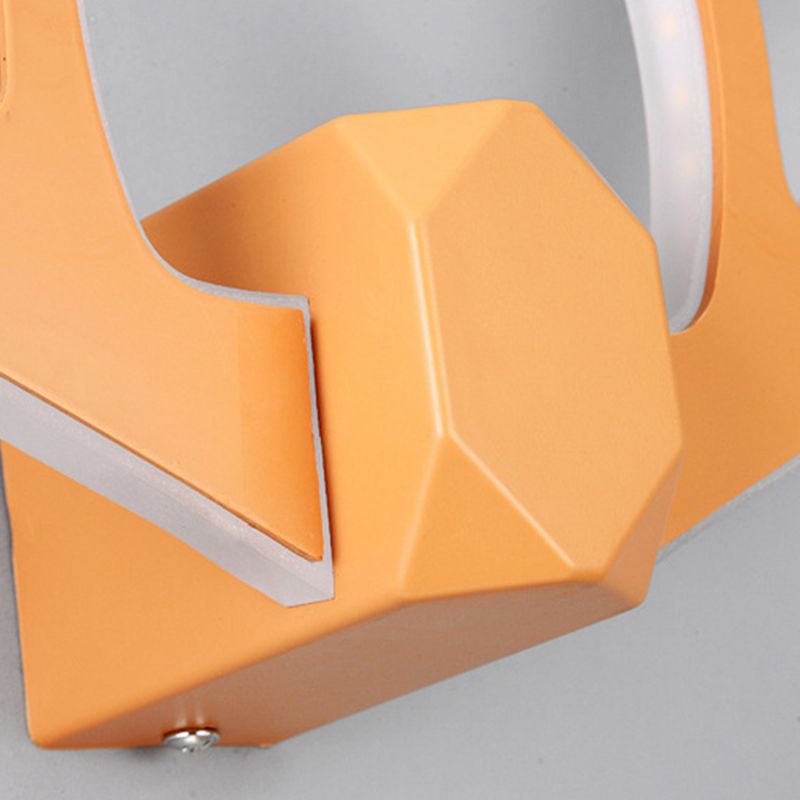 2-Light Antler Sconce Modern Metal Sconce Light Fixture for Bedroom