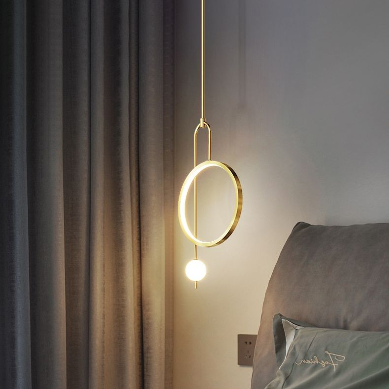 1 Light Ring Pendant Lighting Modern simplicity Acrylic Pendant Ceiling Lights for Restaurant