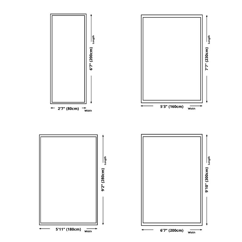 Orange Modern Carpet Polyester Striped Carpet Non-Slip Backing Carpet for Home Decor