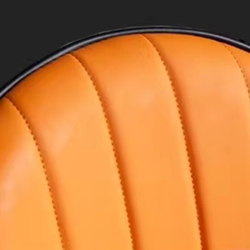 Contemporary Faux Leather Dining Chairs Parsons Armless Dining Chairs