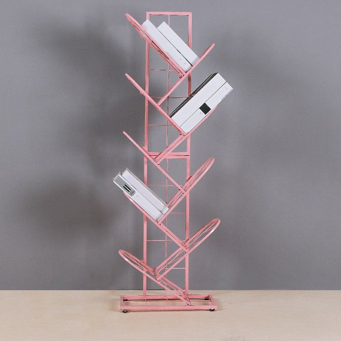 Modern Style Shelf Bookcase Metal Etagere Bookshelf with Shelves