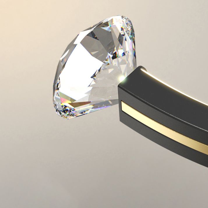 6-Light Linear Island Lighting Contemporary Metal Island Lights for Dining Room