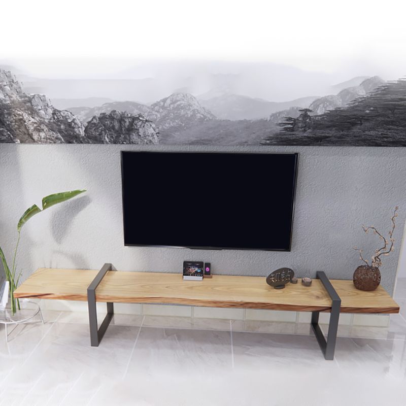 17.72"H TV Stand Industrial Style TV Solid Wood Stand Console for Living Room
