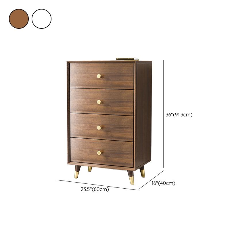 Engineered Wood Glam Chest Bedroom Storage Chest with Drawers