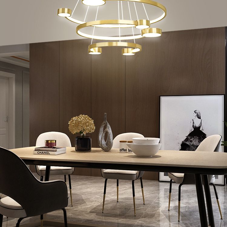 Multi-Layer Ceiling Pendant Light Modern Metal Hanging Lights