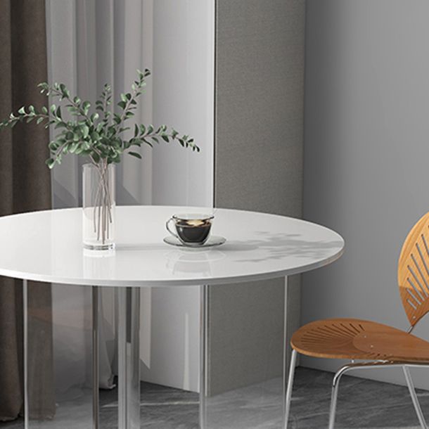 Modern 1/3 Pieces Dining Set Round Stone Dining Table for Dining Room
