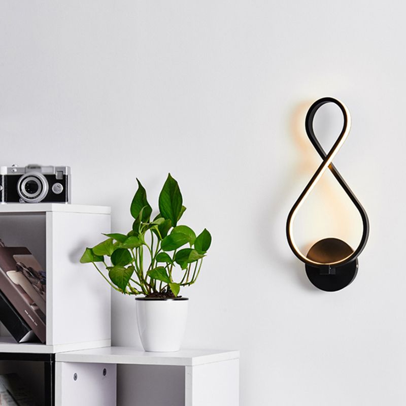 Modern Creative LED Wall Lamp Aluminium Linear Wall Sconce with Acrylic Shade