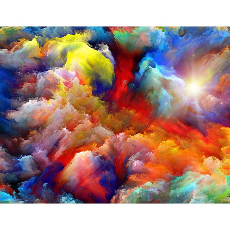 Splendid Clouds Mural Wallpaper for Bedroom Nature Scenery Wall Art, Made to Measure