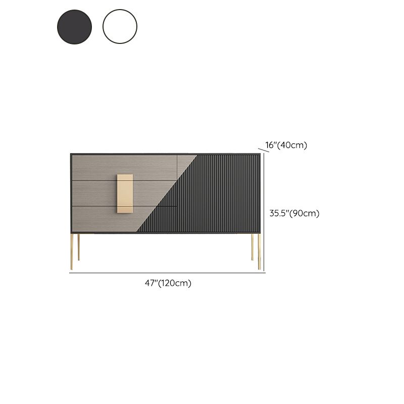 Classic Dresser Glam Storage Chest Dresser with 3/6 Drawers , 15.6 Inch Width