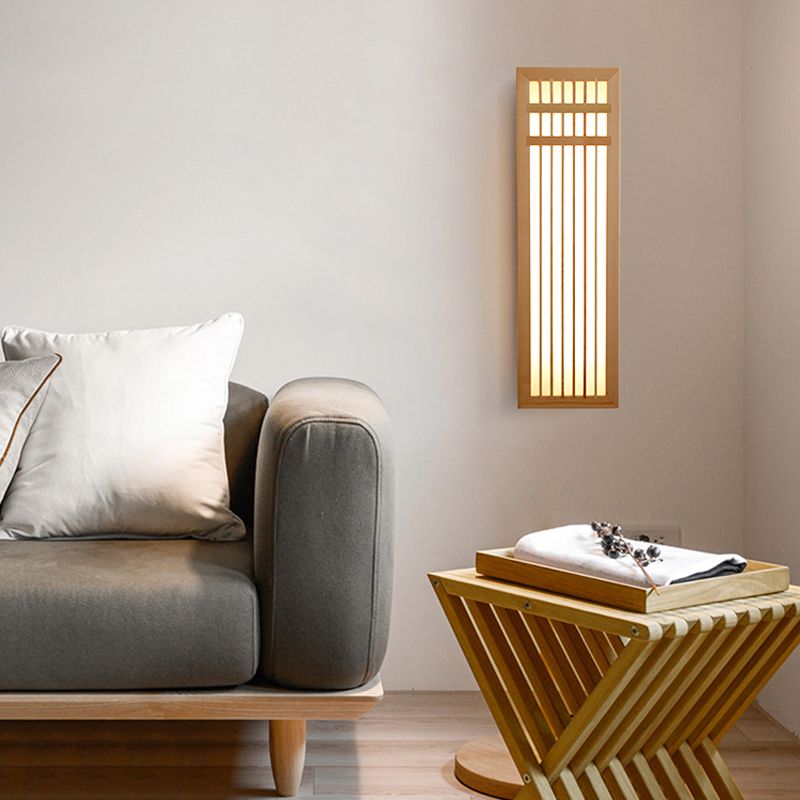 Modern Style Wall Light Fixture Simple Wooden Wall Light Sconce for Bedroom