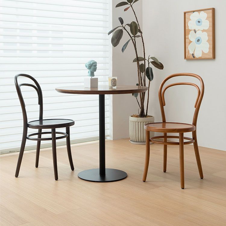 Silla de madera tradicional para comedor, cocina, silla trasera Windsor