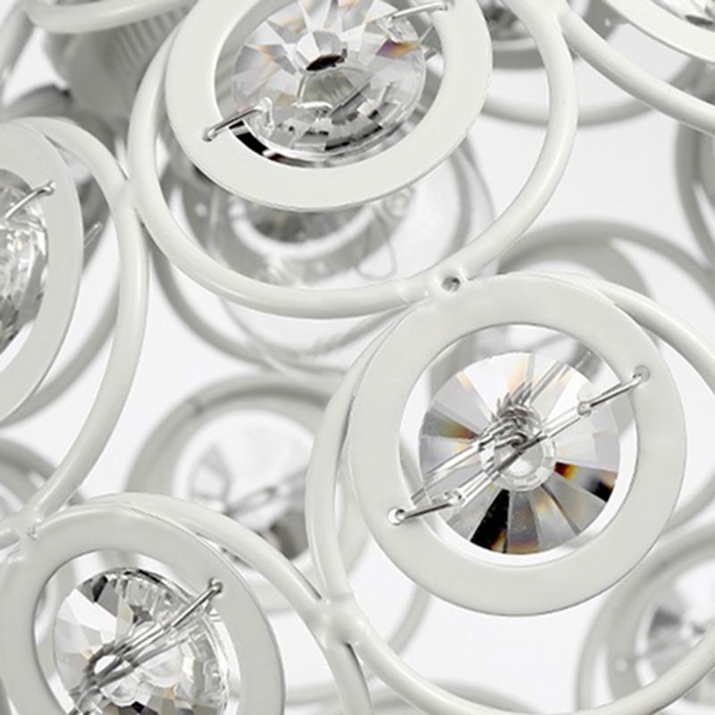 Lampe à chute de salle à manger à 3 têtes de lumière multi-pendentif moderne avec une teinte cristalline mondiale