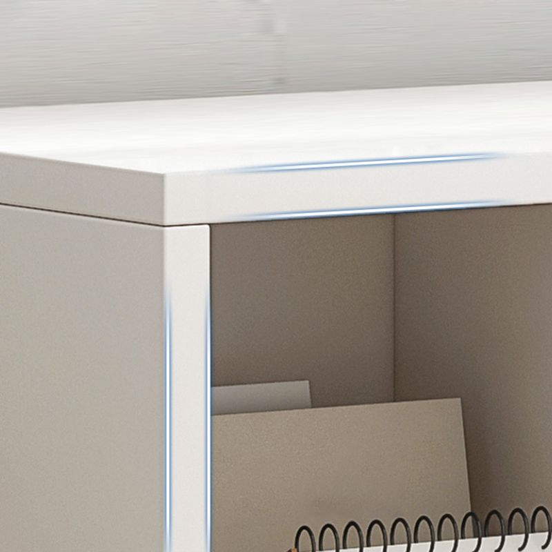 Contemporary Standard Bookshelf Engineered Wood Closed Back Bookcase