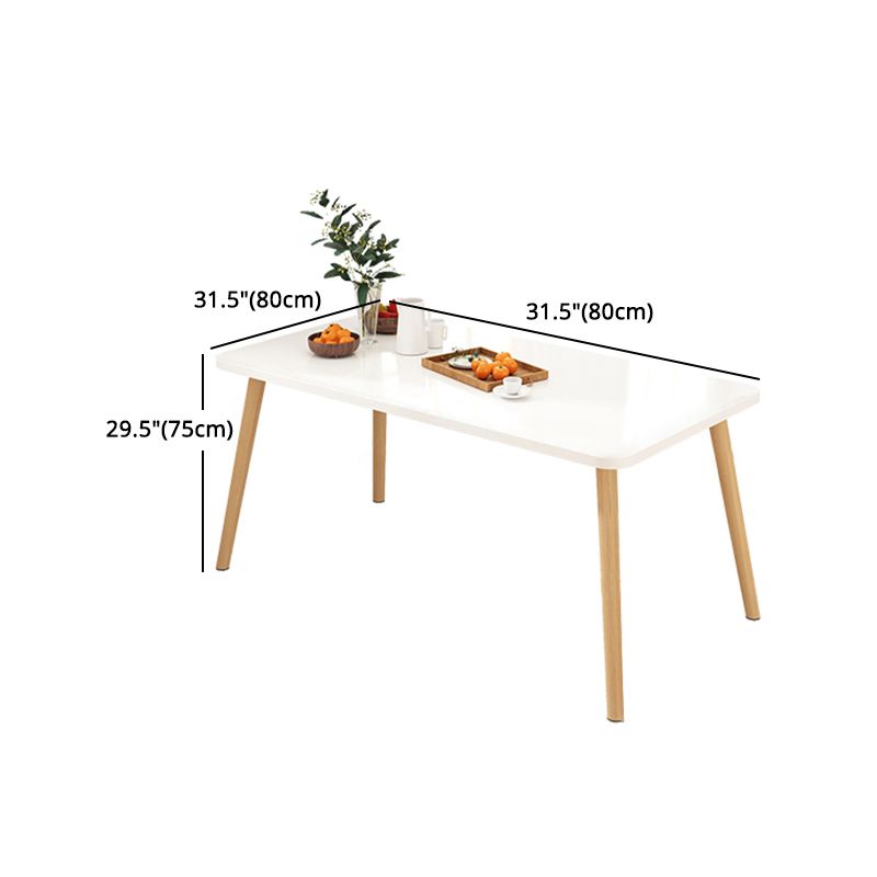 Modern 1/5 Pieces Dining Set Geometry Wood Dining Table for Dining Room