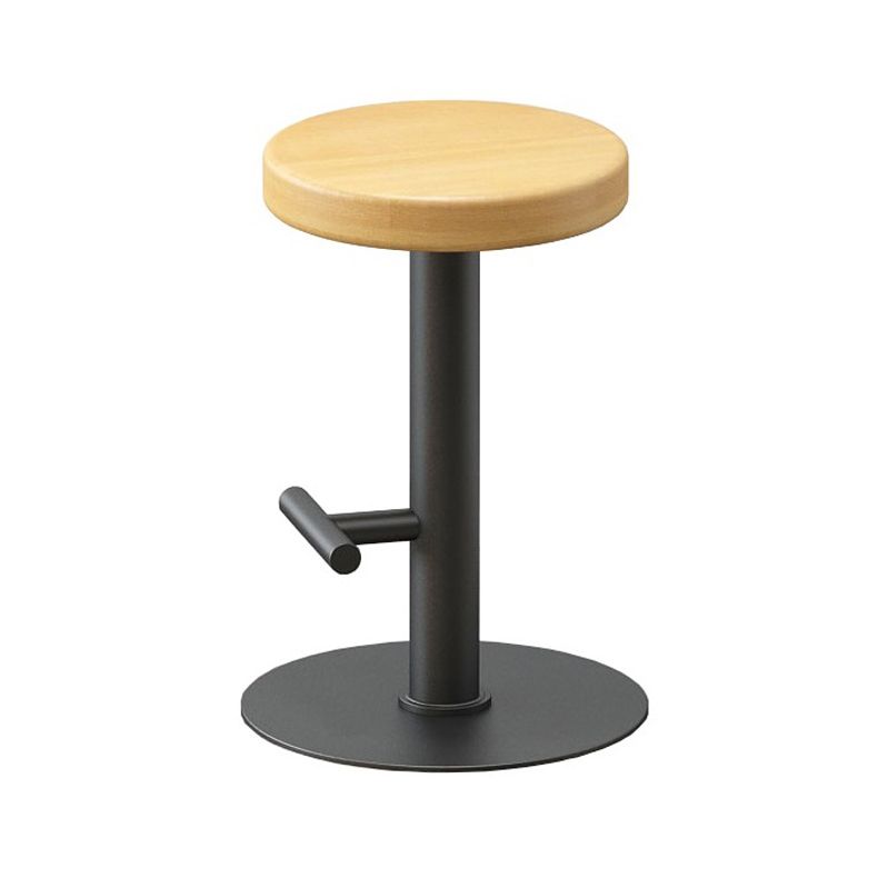 Contemporary Footrest Backless Barstool Matte Finish Home Stool