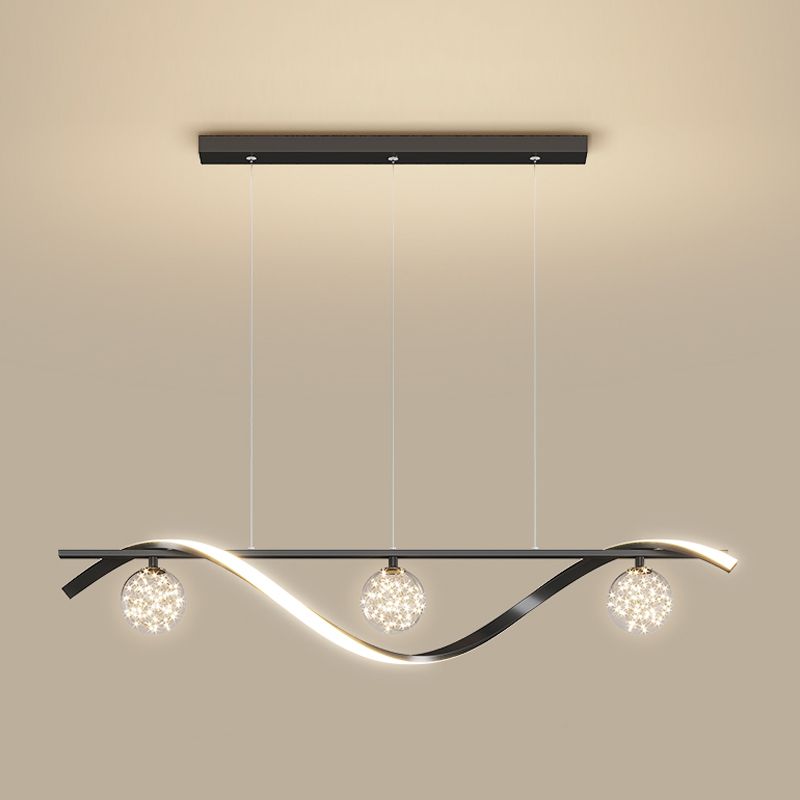 Luminaires d'éclairage de l'île sphérique modernes