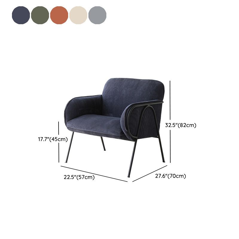 Mid-Century Modern Arm Chair Living Room Arms Included Square Arms Accent Chair
