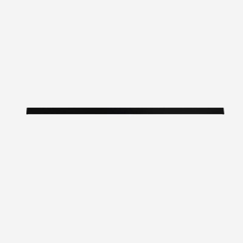 Linear Shape Metal Wall Lighting Modern 1 Light Wall Mounted Light Fixture in Black