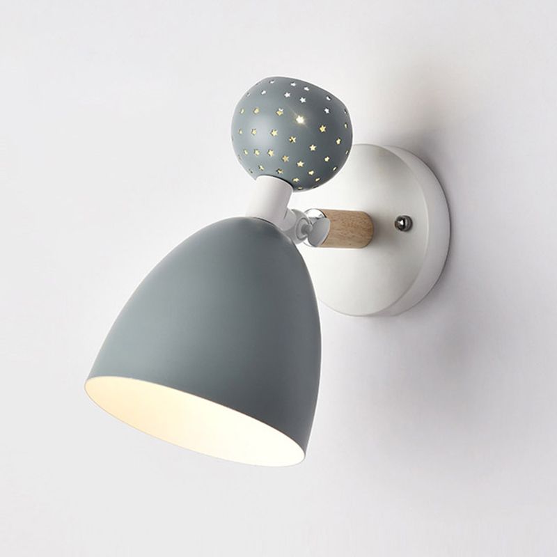 Modern Nordic Macarons Style Geometric Shade Wall Sconce Metal 1 Light Sconces