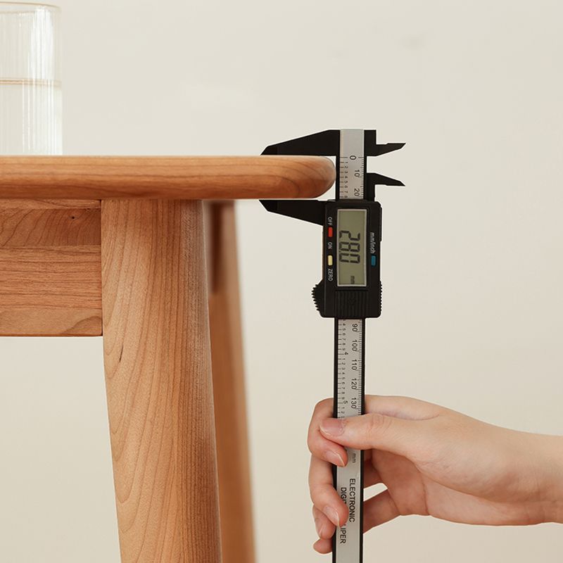 Rechteck Esstisch zeitgenössischer Stil Massivholz Tisch mit 4 Beinen