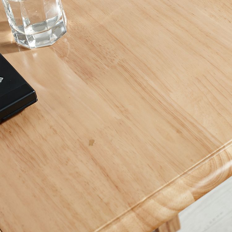 Midden-eeuwse moderne tafel rechthoek eetkamer rubberen hout vaste houten tafel (alleen tafel)