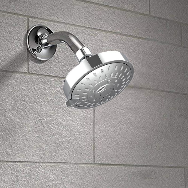 Wall Mounted Metal Shower Head Modern Round Fixed Shower Head