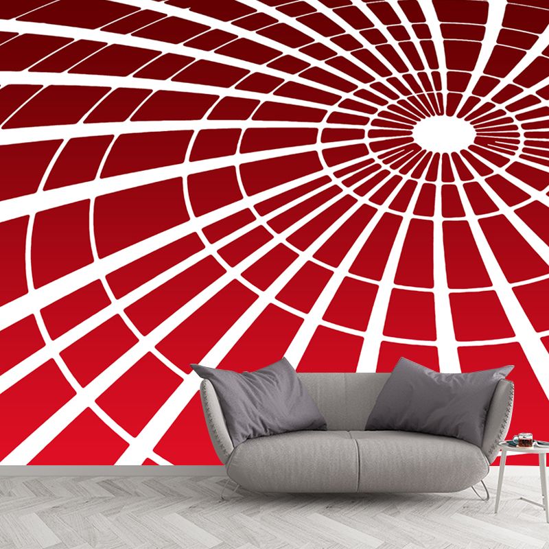 Geometric Illustration Minimalist Wall Mural Decal in Natural Color, Water Resistant