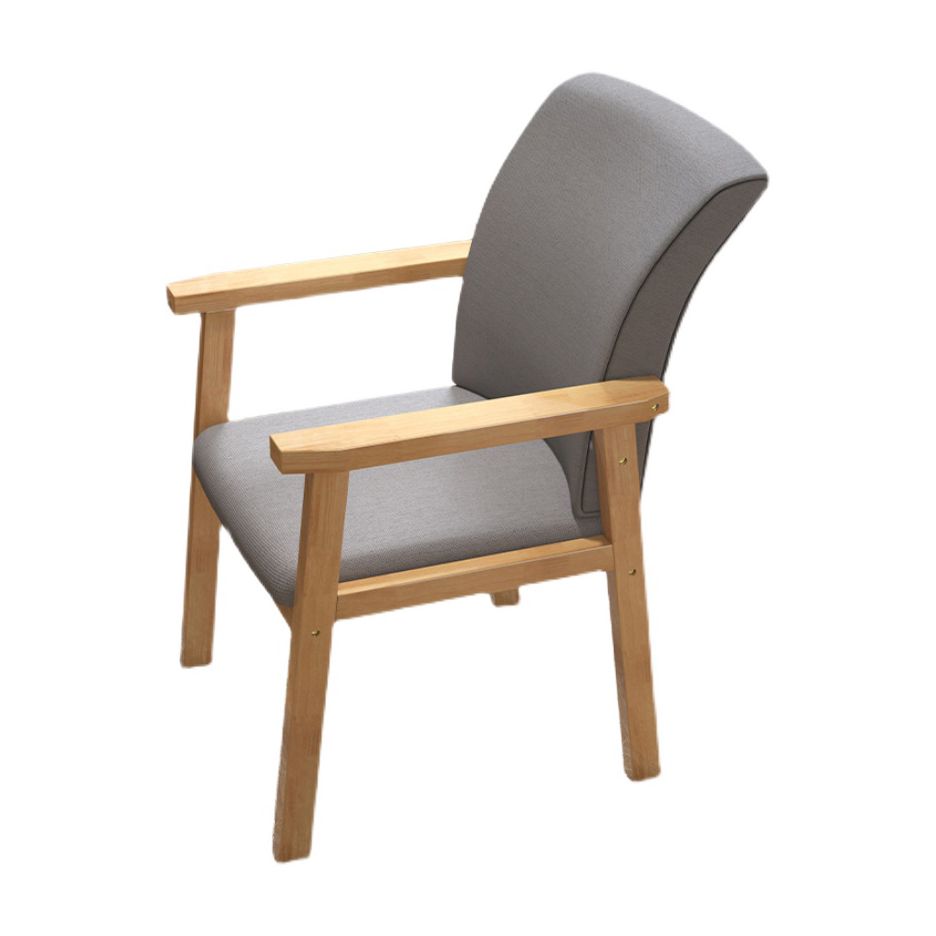 Fauteuil de salle à manger en bois de style contemporain, chaises latérales de cuisine d'intérieur de 18 pouces de large