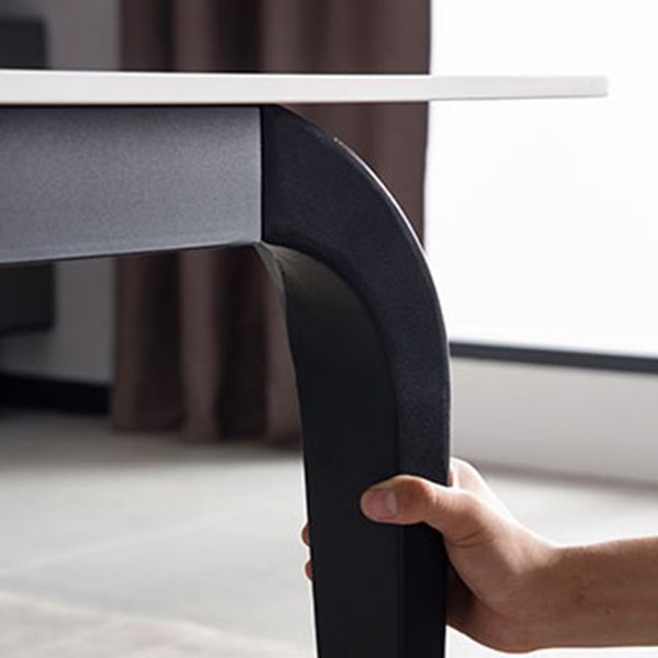 4 Legs Dining Site Table Simplicity Style Stone Dining Table for Home Kitchen