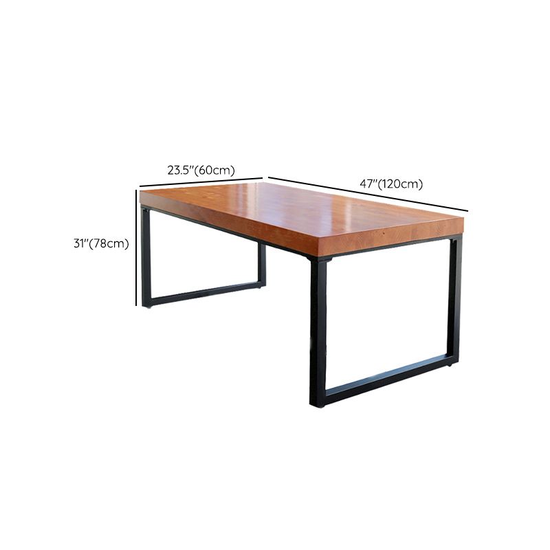 Wood Top Industrial Dining Table Set 1/2/5 Pieces Brown Dinette Set for Home