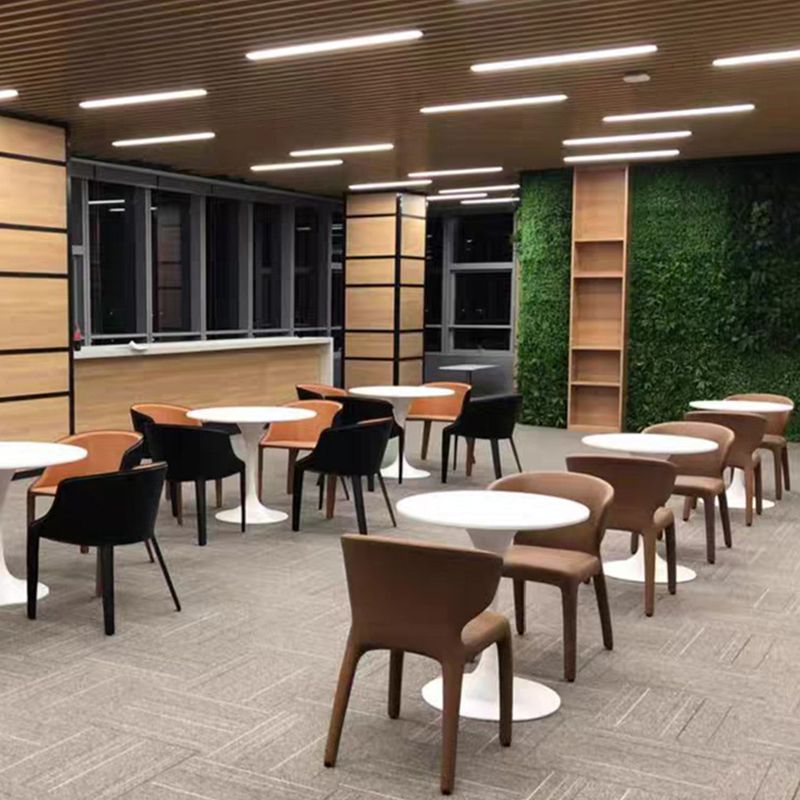 Modern Faux Leather Dining Chairs Wingback Parsons Dining Chair