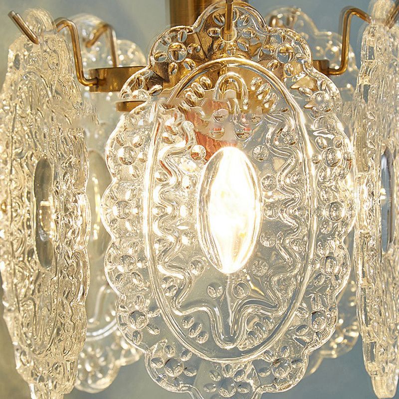 Modern Ceiling Light 1-Light Ceiling Mount Light with Glass Shade for Living Room