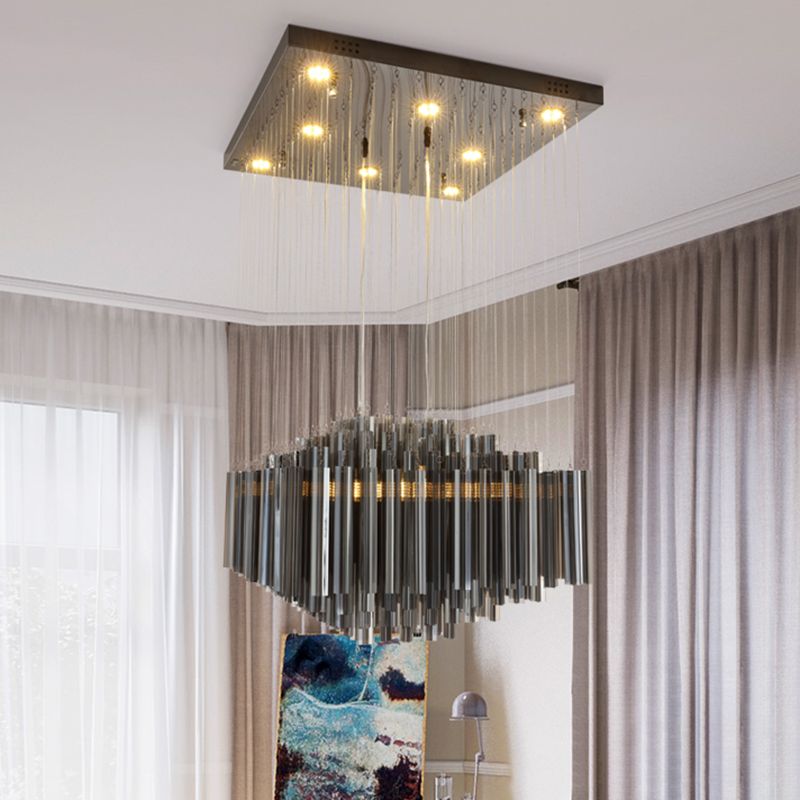 Luce multi soffitto esagonale nero Light MODERN MODERNY Crystal Bar Appeding Lighting for Dining Room