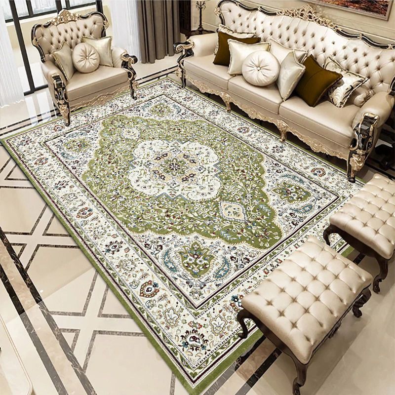 Traditioneel binnen tapijt medaillonpatroon Gebied Wastool tapijt met niet-slipachter