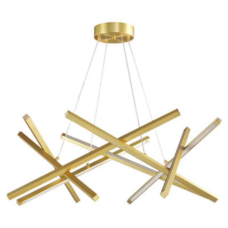 Lampada in metallo in metallo impilato Fun a sospensione a LED in stile moderno