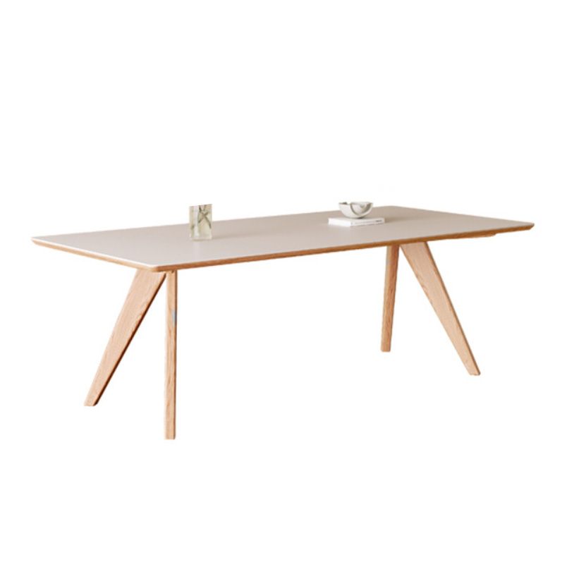 Modern Style Dining Table Stone 4 Legs Table for Dining Room
