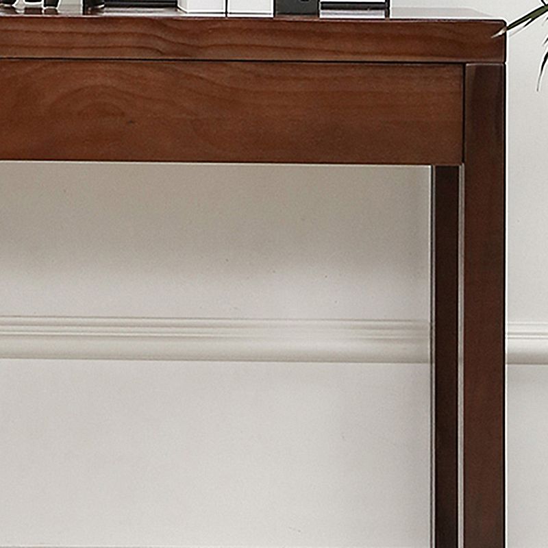 12-inch Wide Console Sofa Table  2-drawer Wood Console Table in Dark Brown