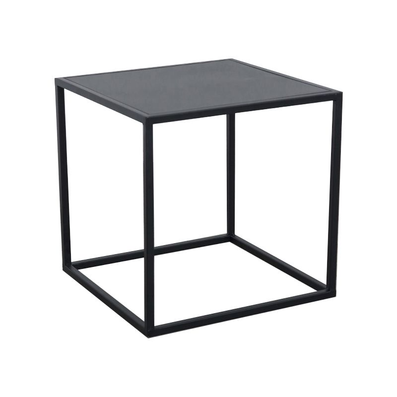 Mid-Century Metal End Slide Table Minimalist Frame Sofa Corner Table