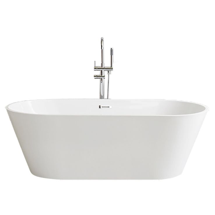 Modern Oval Freestanding Bathtub Antique Finish Soaking Bath Tub