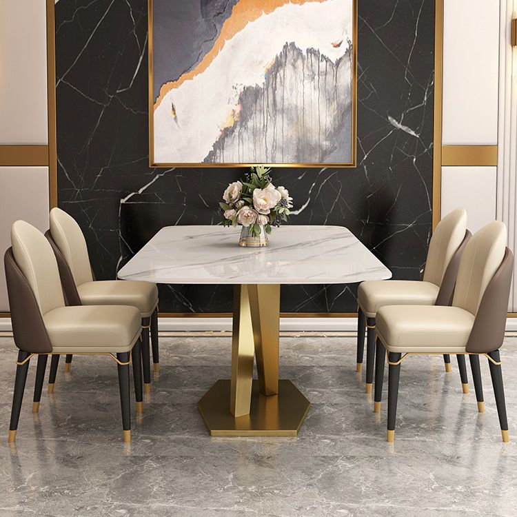 Modern Sintered Stone Dining Table Set 1/2/5/6/7 Pieces Dining Set for Home Use