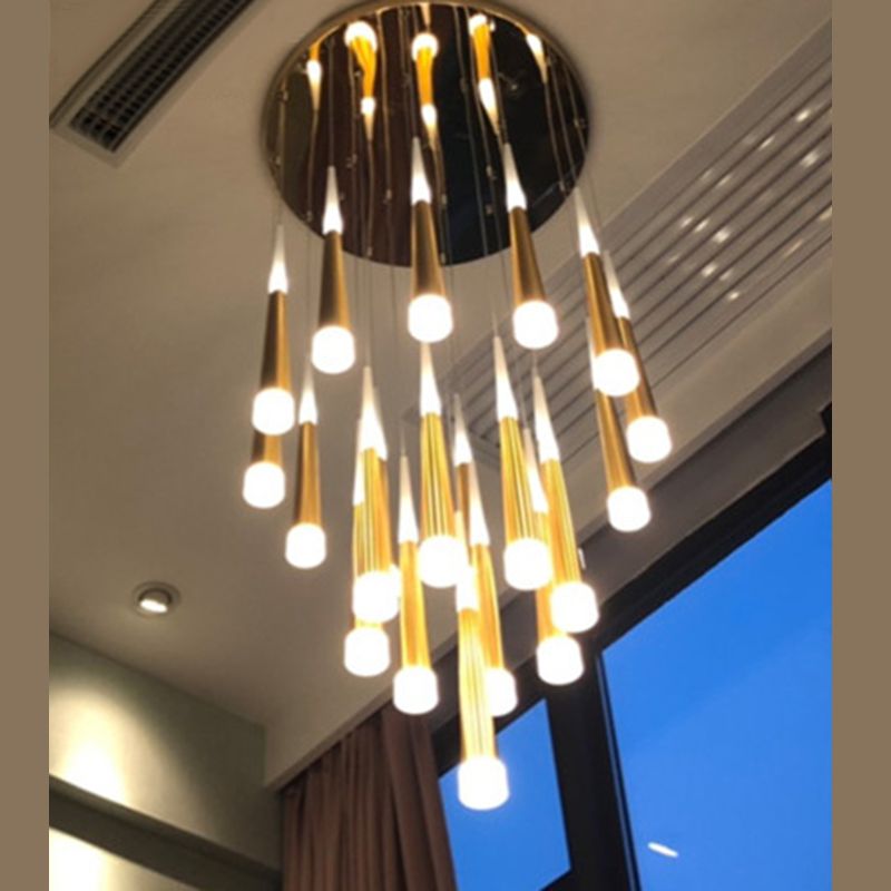 Modern multi -light hanger Led Light Indoor Hotel Light Long Trap Light