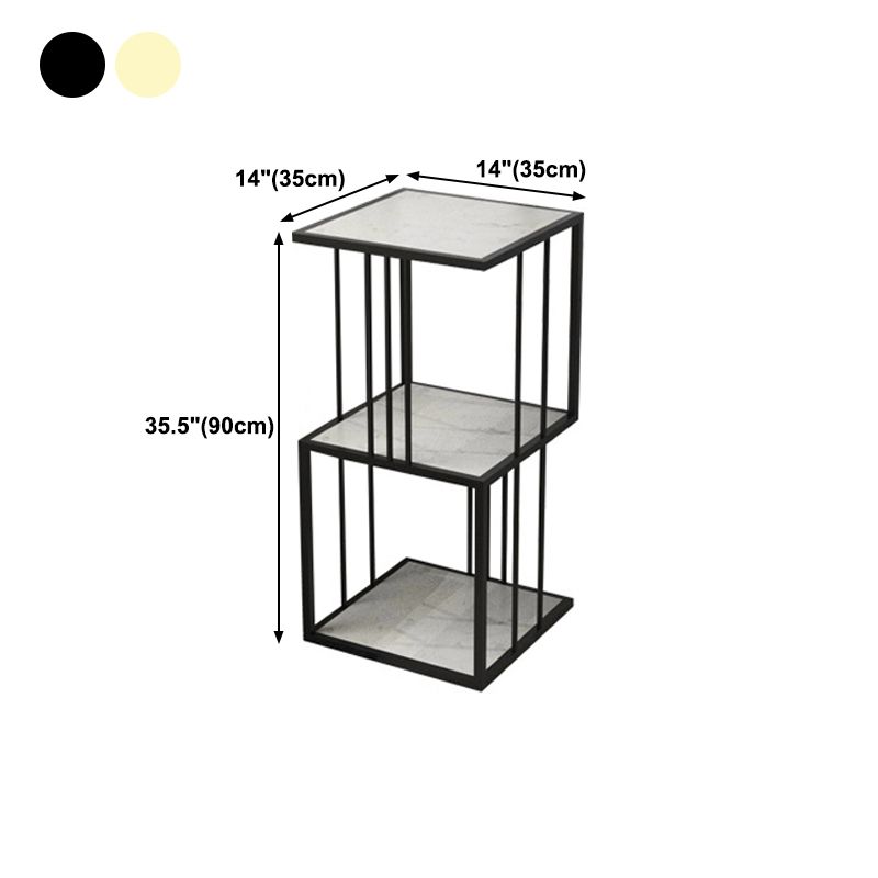 Glam Open Etagere Bookshelf di ferro verticale libreria per la casa