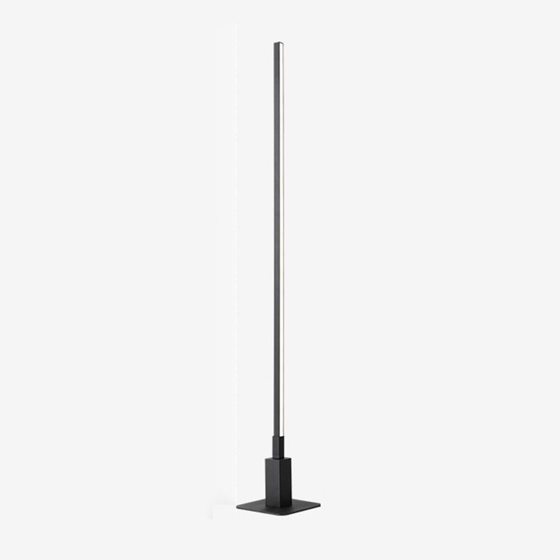 Noordse stijl slaapkamer staande lamp aluminium lineaire LED -vloer leeslicht