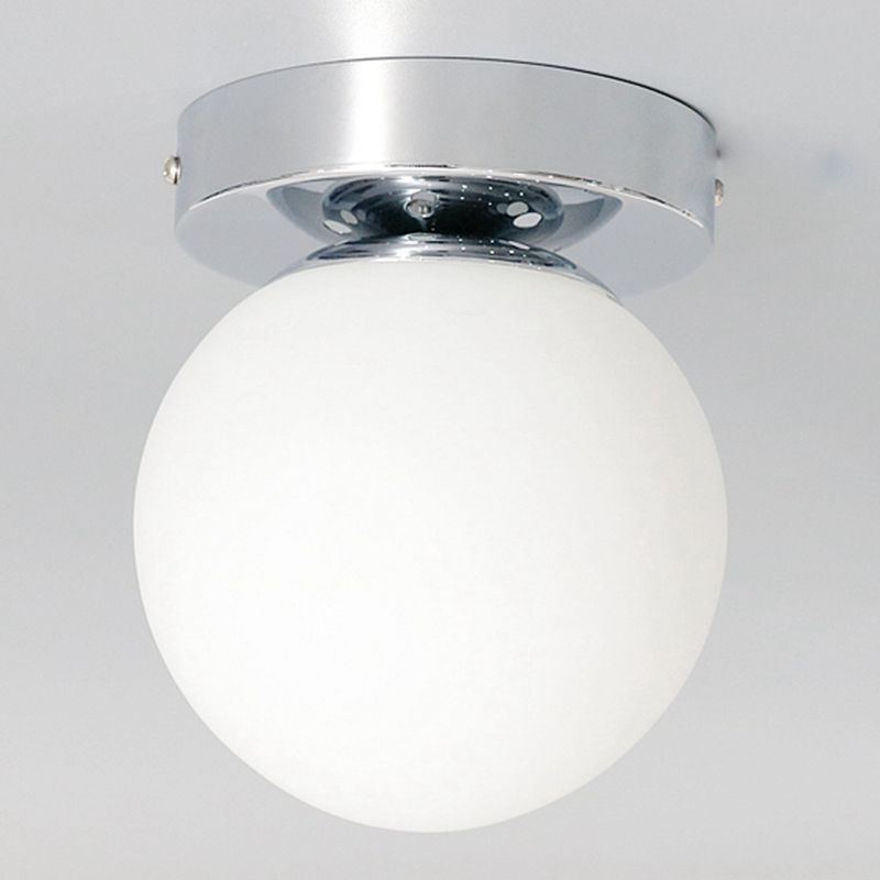 Plafonnier en forme de boule, style moderne et simple, en verre, 1 lumière, montage encastré, pour allée de balcon