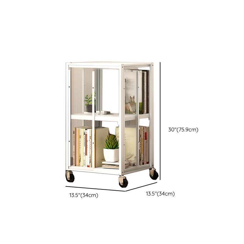 Standard Bookshelf Engineered Wood Scandinavian Open Back with Shelves