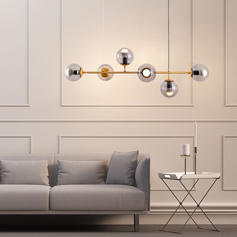 Modern Style Island Light Glass Hanging Light for Dining Room