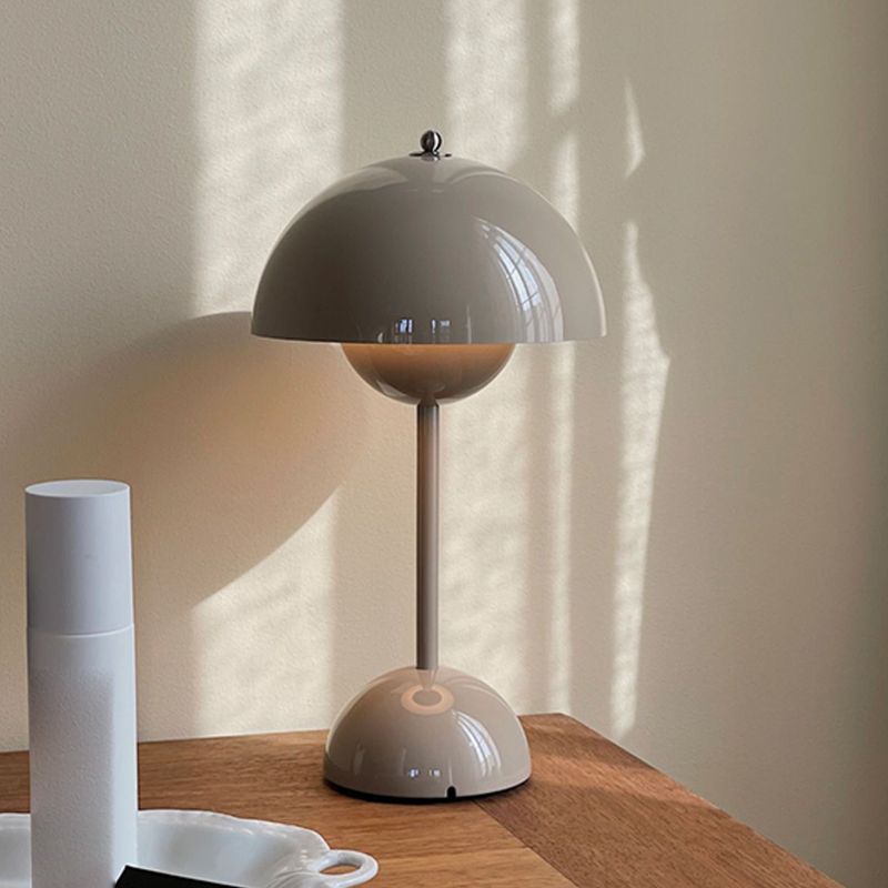 Macaron Flower Bud Shaped Night Lamp Touch Dimming Bedside LED Table Light