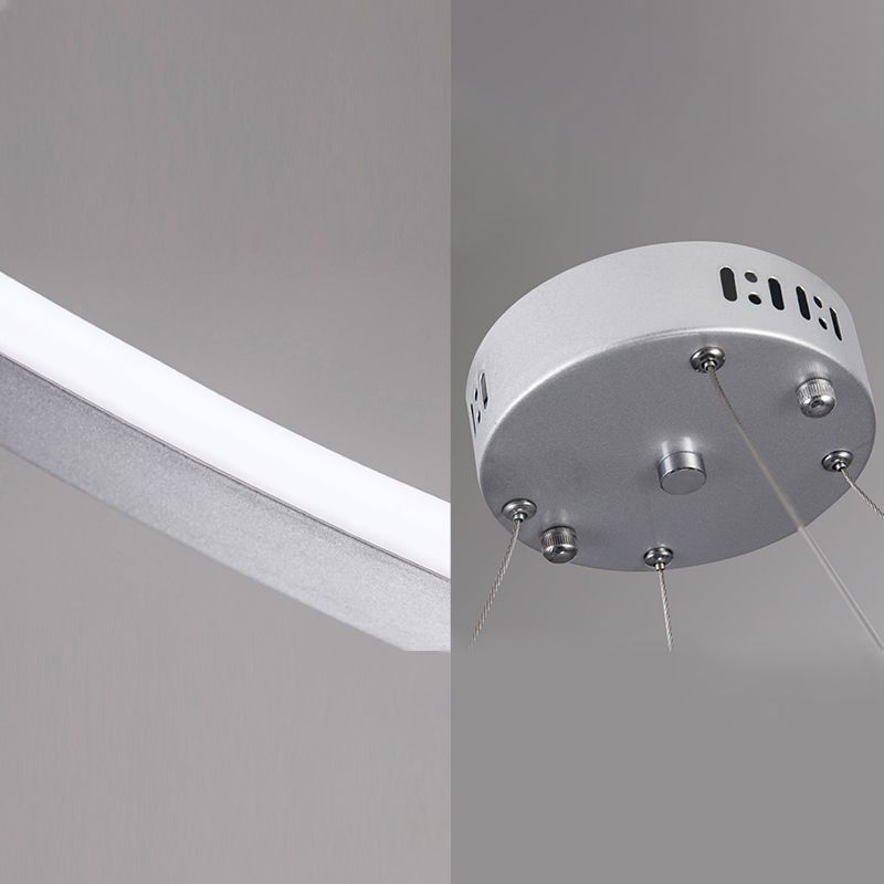 Globe Chandelier Light Fixture Modern Clear Glass Pendant Lighting for Restaurant