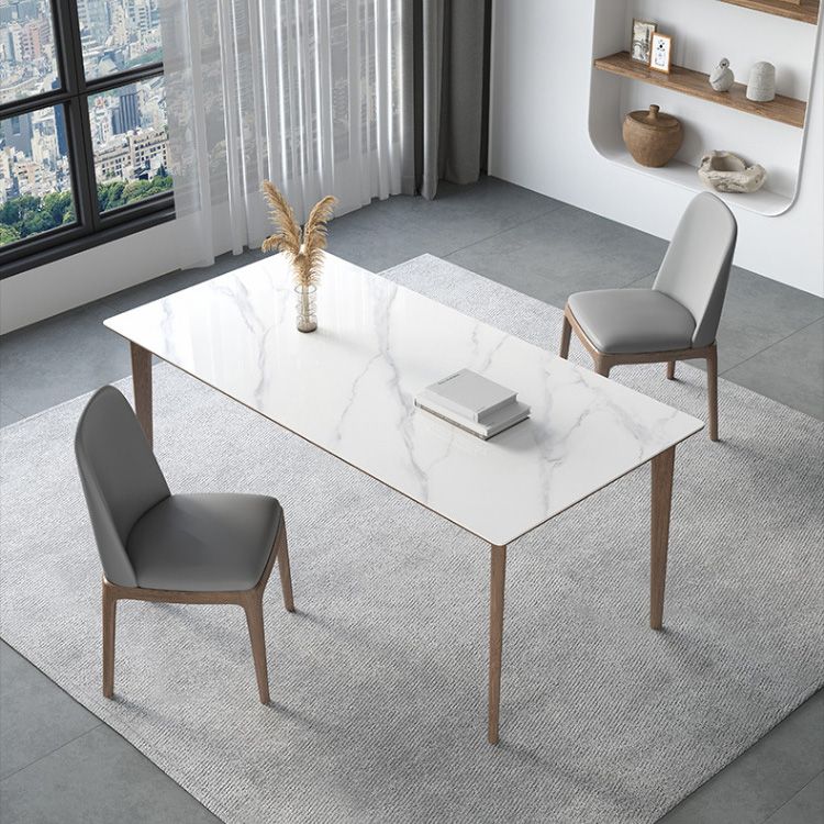Medieval Modern 4 Legs Dining Table Stone Table for Dining Room