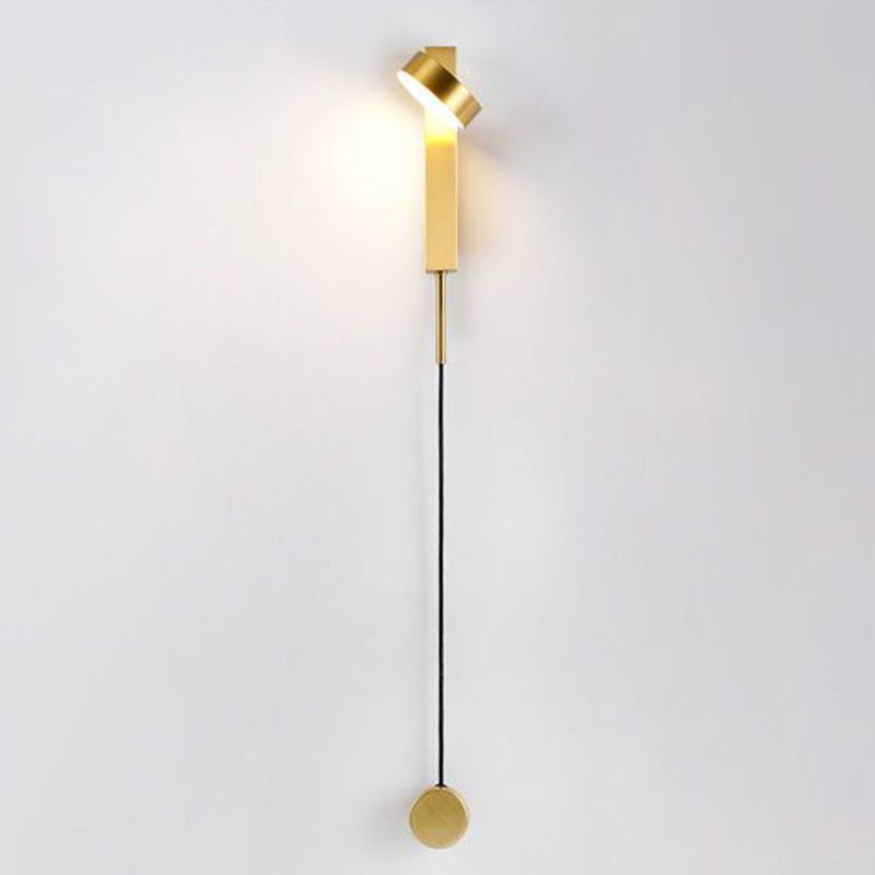 Modern Simple Metal Wall Light Circle Shape Rotatable Wall Lamp for Living Room